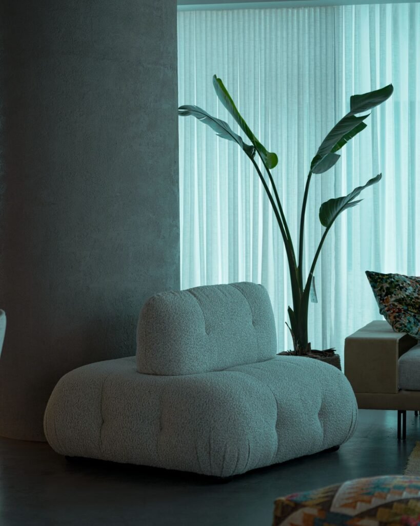 Living room with greenery